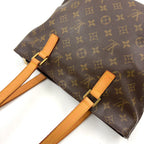 Pre-Owned Cabas Piano monogram tote bag Brown light brown Leather PVC Gold M51148 LOUIS VUITTON