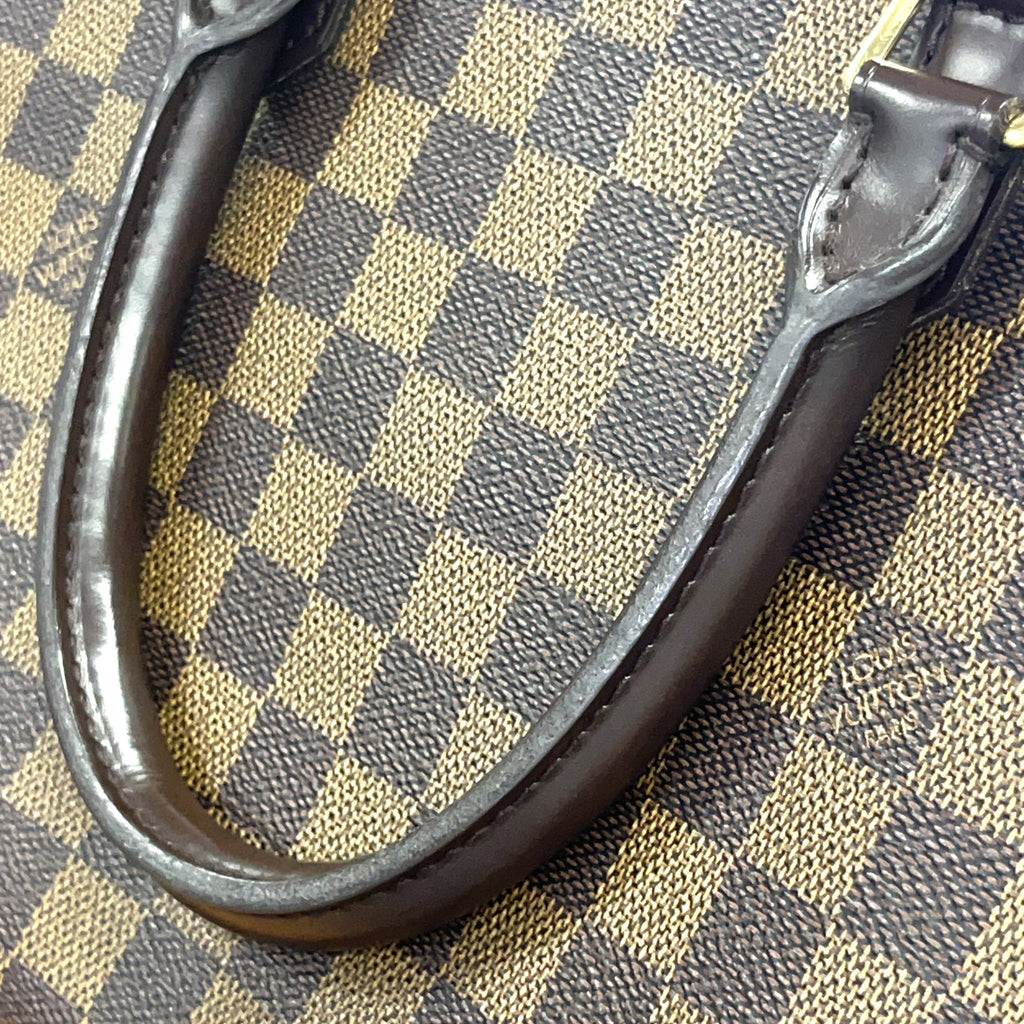 Pre-Owned Brera Damier  ebene Handbag Brown Leather PVC Gold N51150 LOUIS VUITTON