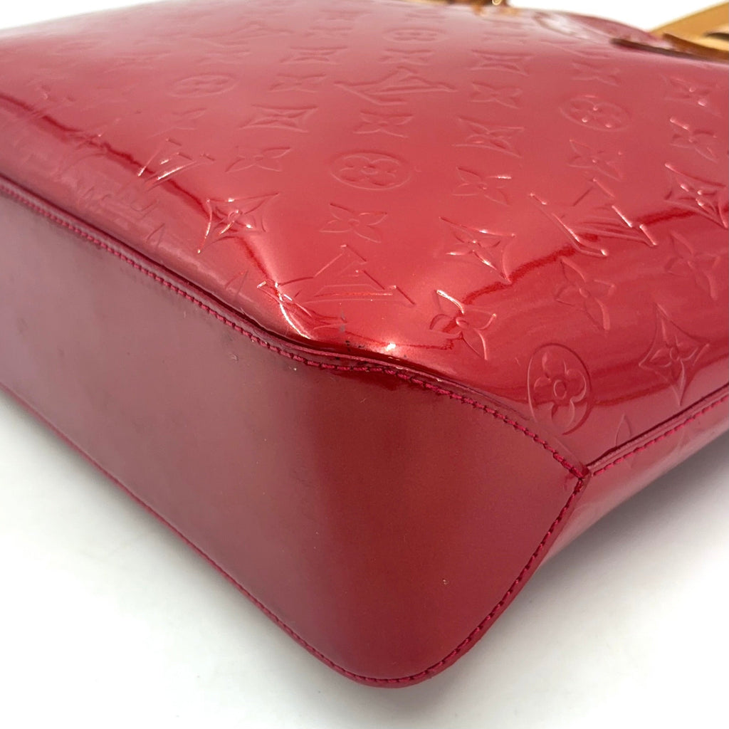 Pre-Owned brentwood Vernis pomme d'amour tote bag Red Leather Enamel Gold M91989 LOUIS VUITTON