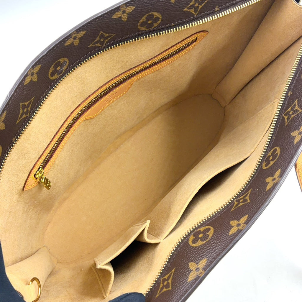 Pre-Owned Babylone monogram tote bag Brown light brown Leather PVC Gold M51102 LOUIS VUITTON