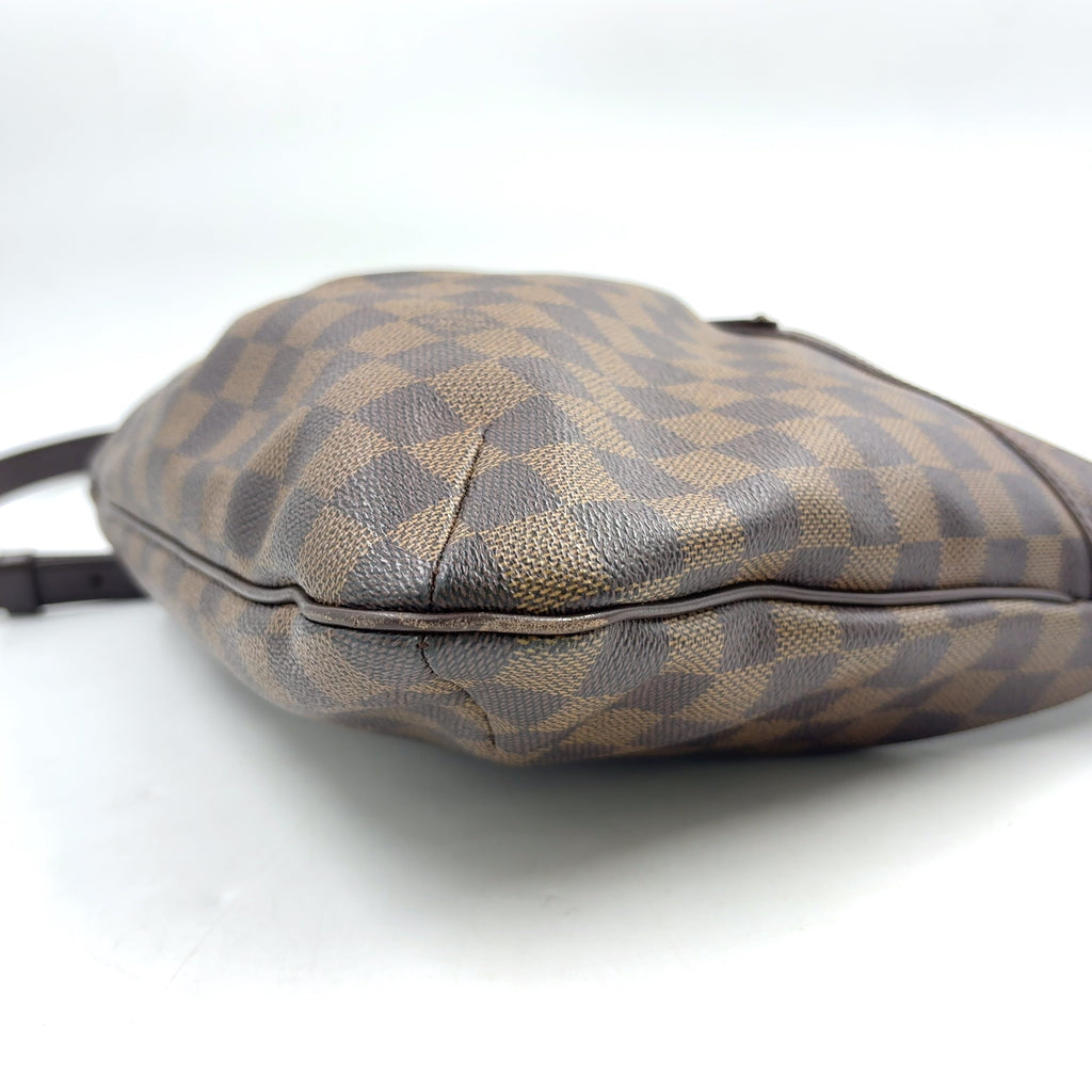 Pre-Owned Bloomsbury PM Damier  ebene Shoulder bag Brown Leather PVC Gold N42251 LOUIS VUITTON