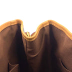 Pre-Owned Batignolles monogram Handbag Brown Leather PVC Gold M51156 LOUIS VUITTON