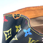 Pre-Owned Audra monogram multicolor Noir Handbag Brown black Leather PVC Gold M40048 LOUIS VUITTON