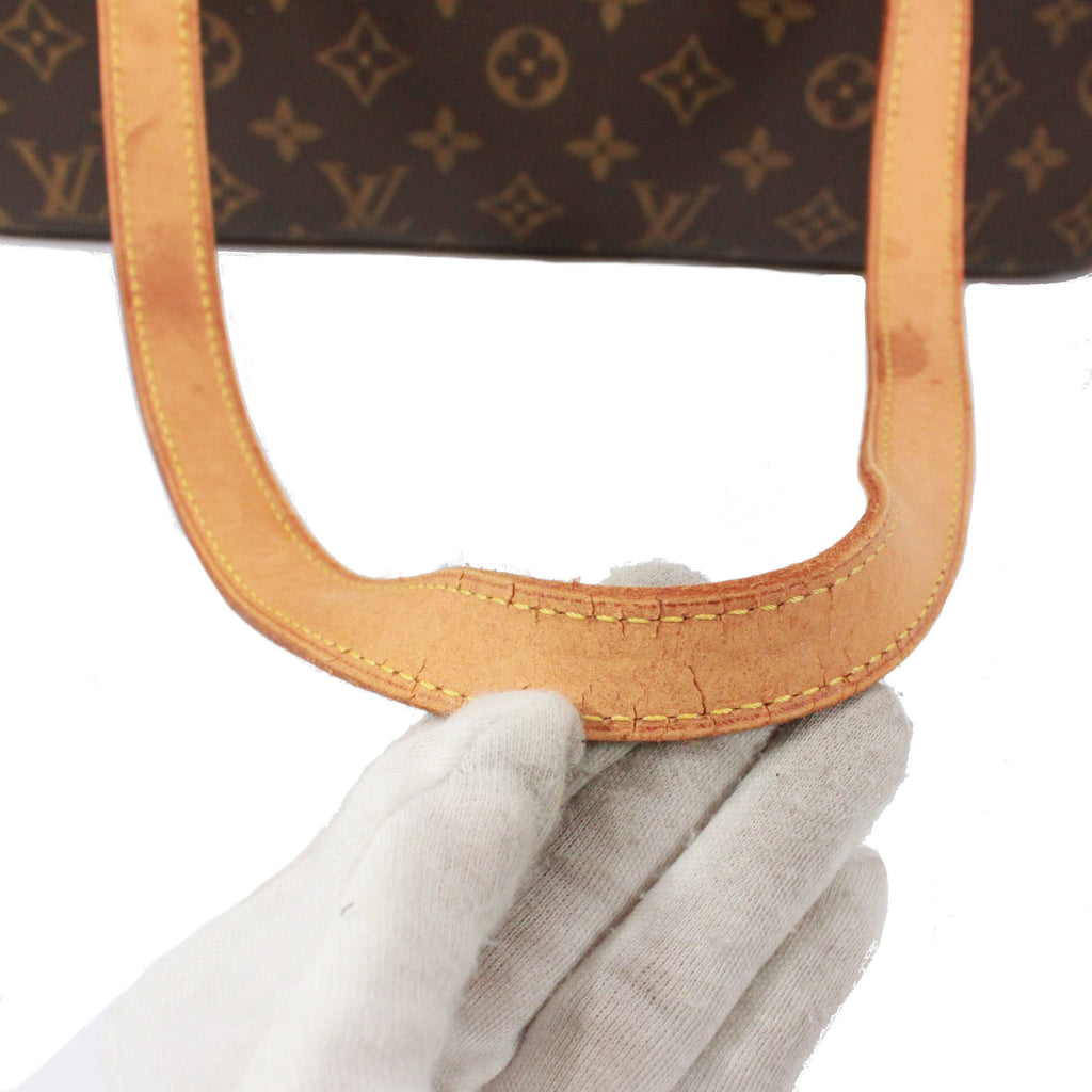 Pre-Owned Cite GM monogram Shoulder bag Brown Leather PVC Gold M51181 LOUIS VUITTON