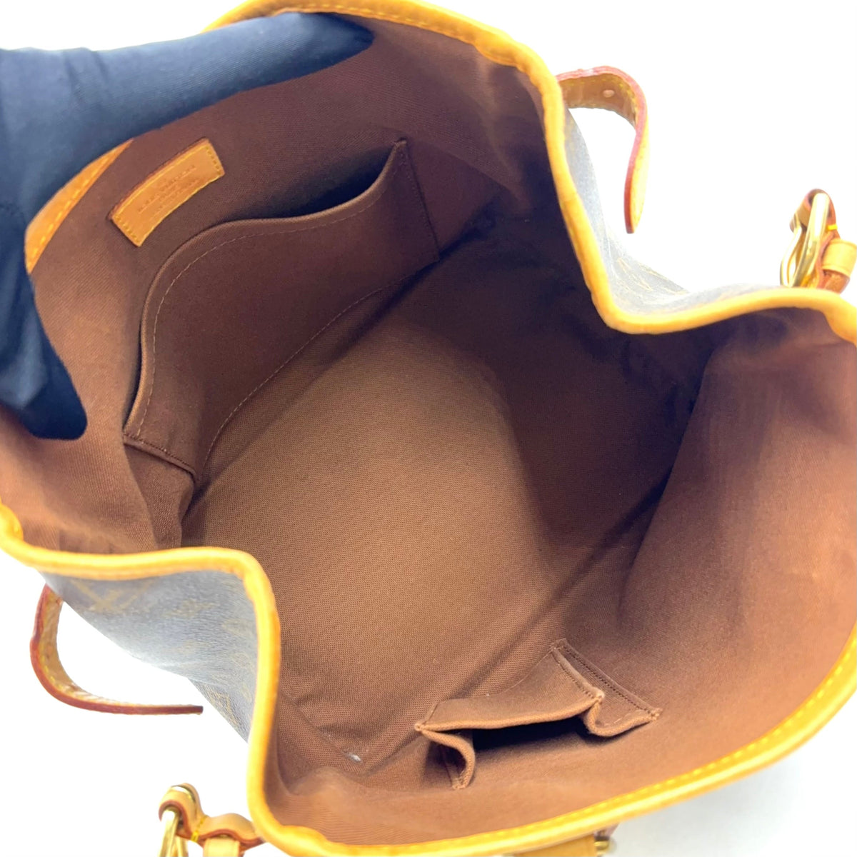 Pre-Owned Batignolles monogram Handbag Brown light brown Leather PVC Gold M51156 LOUIS VUITTON
