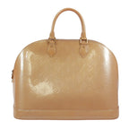 Pre-Owned Alma GM Handbag beige Patent leather Gold M91450 LOUIS VUITTON