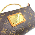 Pre-Owned Eva monogram Shoulder bag Brown Leather PVC Gold M95567 LOUIS VUITTON