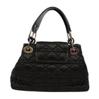 Pre-Owned Canage charming rock Handbag black Nylon Silver Christian Dior