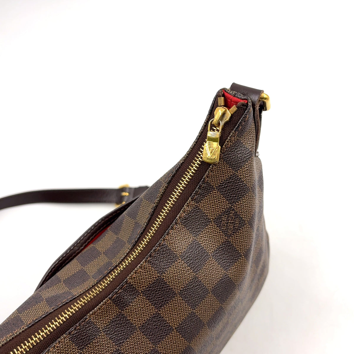Pre-Owned Bloomsbury PM Damier  ebene Shoulder bag Brown Leather PVC Gold N42251 LOUIS VUITTON