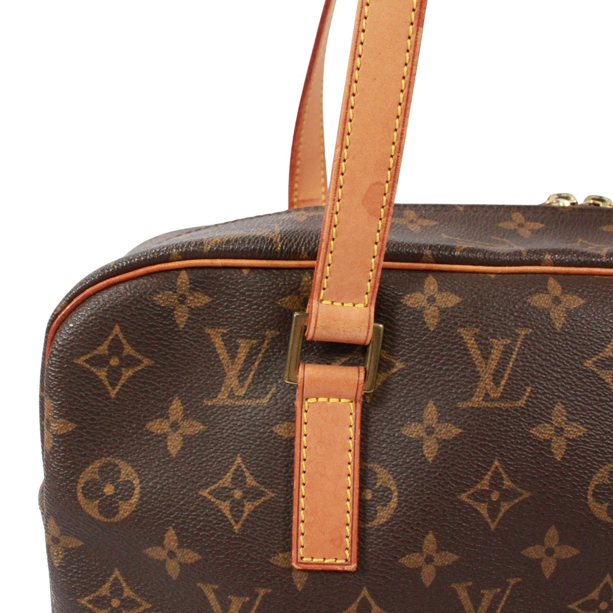Pre-Owned Cite GM monogram Shoulder bag Brown Leather PVC Gold M51181 LOUIS VUITTON