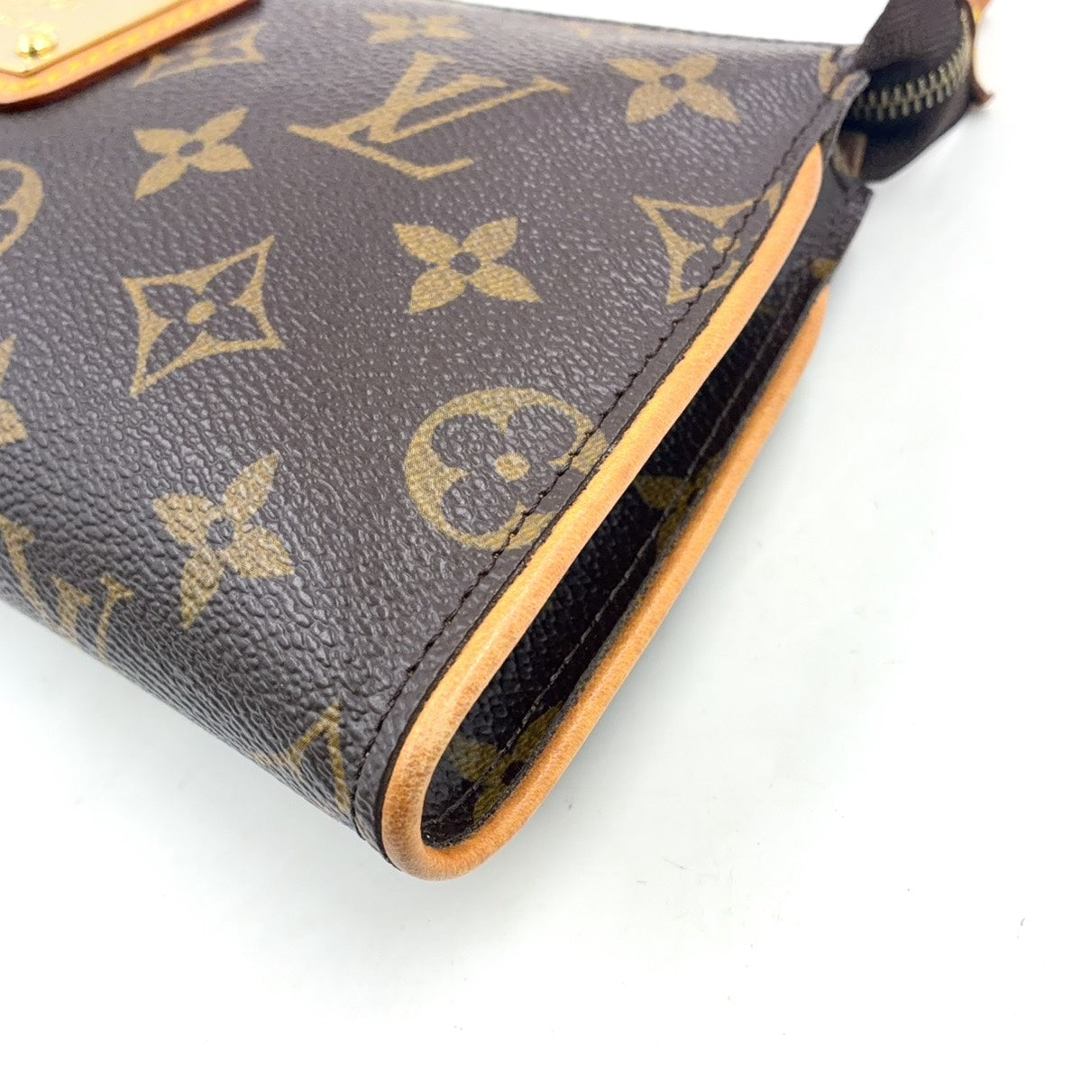 Pre-Owned Eva monogram Shoulder bag Brown Leather PVC Gold M95567 LOUIS VUITTON