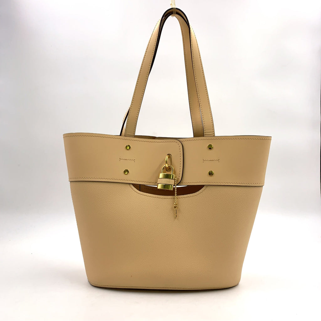 Pre-Owned Avi tote bag ivory Leather Gold Chloe