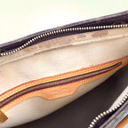 Pre-Owned Looping GM monogram Shoulder bag Brown Leather PVC Gold M51145 LOUIS VUITTON