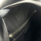 Pre-Owned city Leather Backpack black Leather Silver SAINT LAURENT PARIS