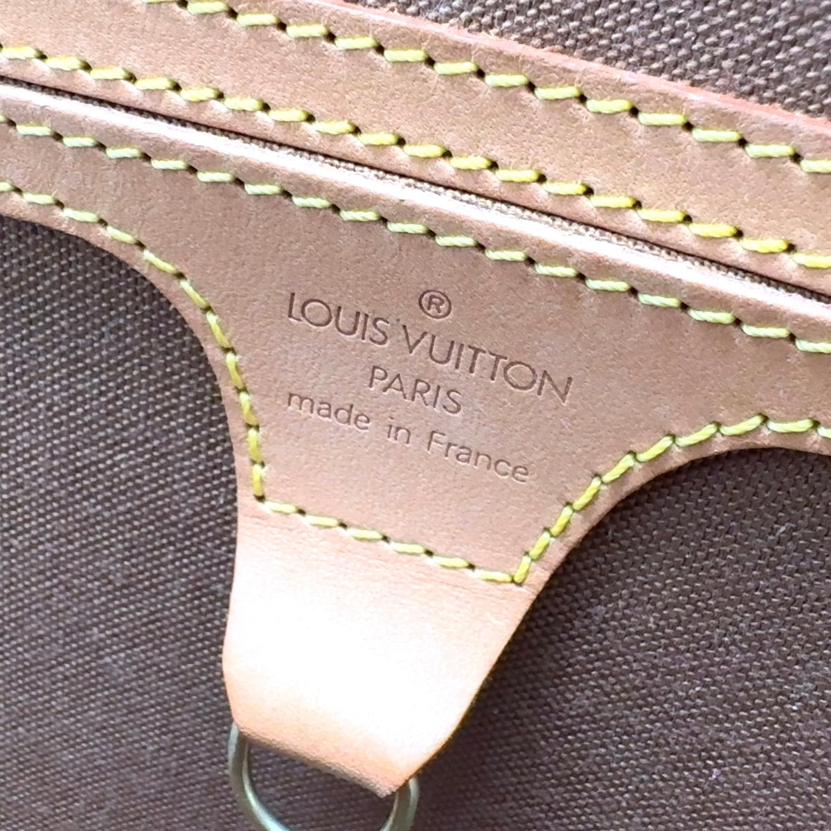 Pre-Owned Ellipse suck add monogram Backpack Brown light brown Leather PVC Gold M51125 LOUIS VUITTON