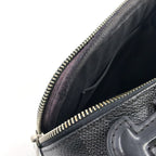 Pre-Owned Ambler Damier Graphite body bag black Leather Canvas PVC Silver N41289 LOUIS VUITTON