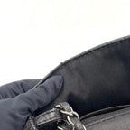 Pre-Owned diamond stitch 14-series serial number chain shoulder bag black lambskin Silver CHANEL