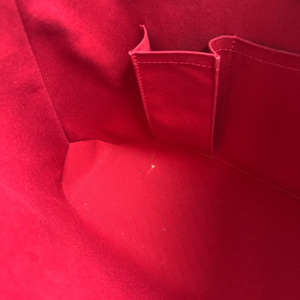 Pre-Owned brentwood Vernis pomme d'amour tote bag Red Leather Enamel Gold M91989 LOUIS VUITTON