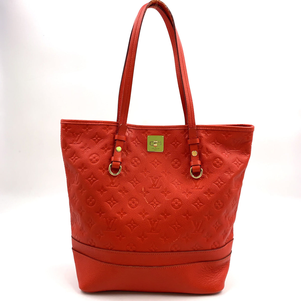 Pre-Owned Citadin PM monogram amplant Orian Shoulder bag Red Leather Gold M40556 LOUIS VUITTON