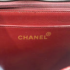 Pre-Owned mademoiselle Chevron Serial number starting with 2 chain shoulder bag black lambskin Gold CHANEL