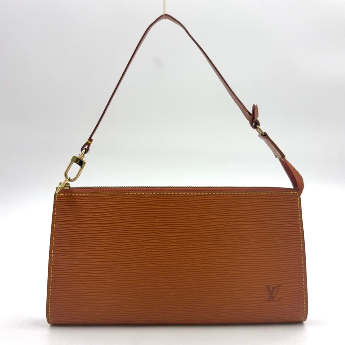 Pre-Owned Accessoires Epi accessory pouch Handbag light brown PVC Gold  M52948 LOUIS VUITTON