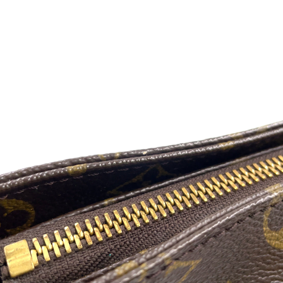 Pre-Owned Cabas Piano monogram tote bag Brown Leather PVC Gold M51148 LOUIS VUITTON