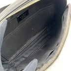 Pre-Owned Ambler Damier Graphite body bag black Leather Canvas PVC Silver N41289 LOUIS VUITTON