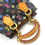 Pre-Owned Audra monogram multicolor Noir Handbag Brown black Leather PVC Gold M40048 LOUIS VUITTON