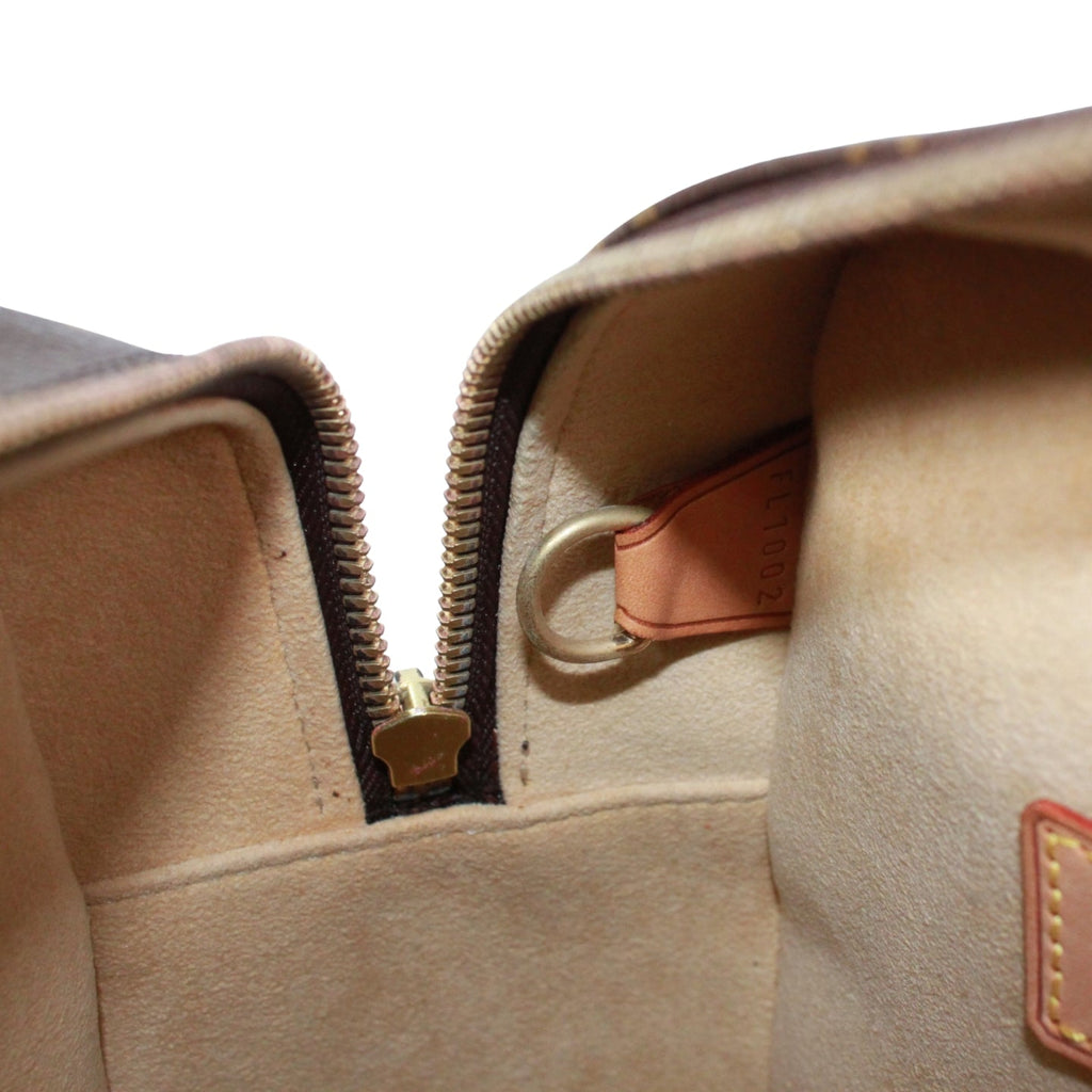 Pre-Owned Cite GM monogram Shoulder bag Brown Leather PVC Gold M51181 LOUIS VUITTON
