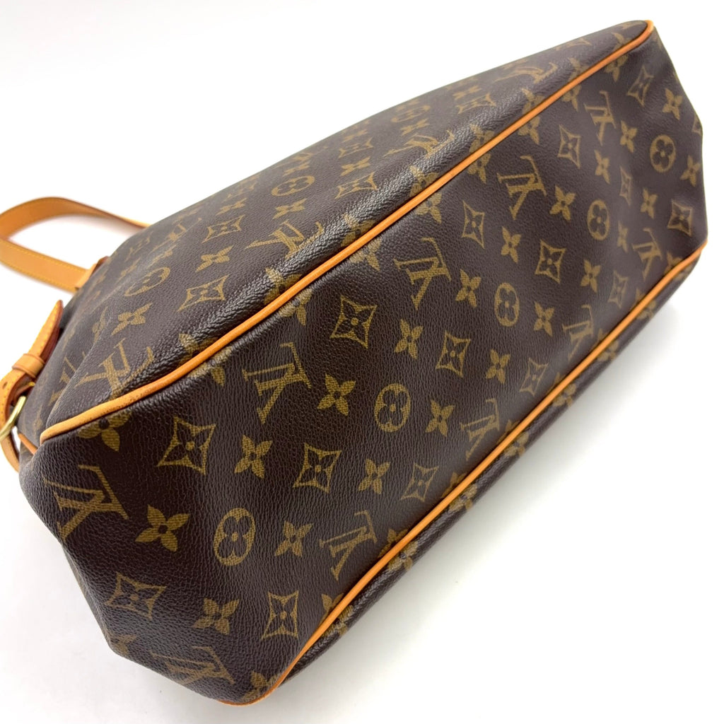 Pre-Owned Batignolles Horizontal monogram tote bag Brown light brown Leather PVC Gold M51154 LOUIS VUITTON