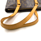 Pre-Owned Cabas Piano monogram tote bag Brown Leather PVC Gold M51148 LOUIS VUITTON