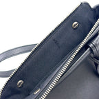 Pre-Owned by the way Flowerland 2WAY Handbag black Calfskin Silver FENDI