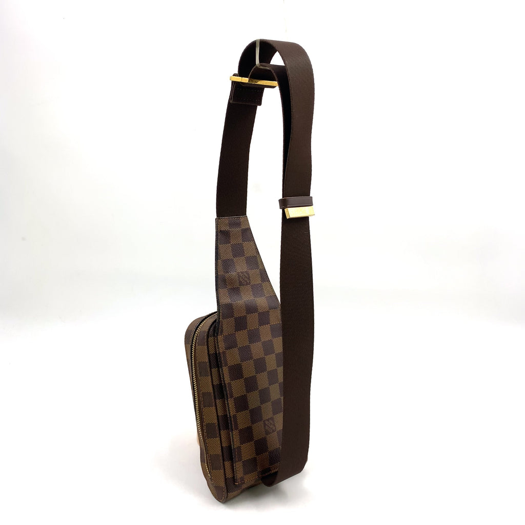 Pre-Owned Geronimos body bag Brown PVC Gold N51994 LOUIS VUITTON