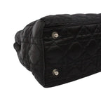 Pre-Owned Canage charming rock Handbag black Nylon Silver Christian Dior