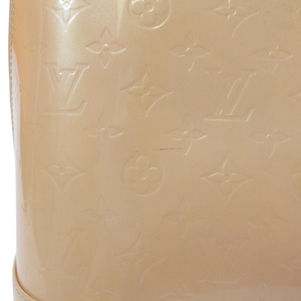 Pre-Owned Alma GM Handbag beige Patent leather Gold M91450 LOUIS VUITTON