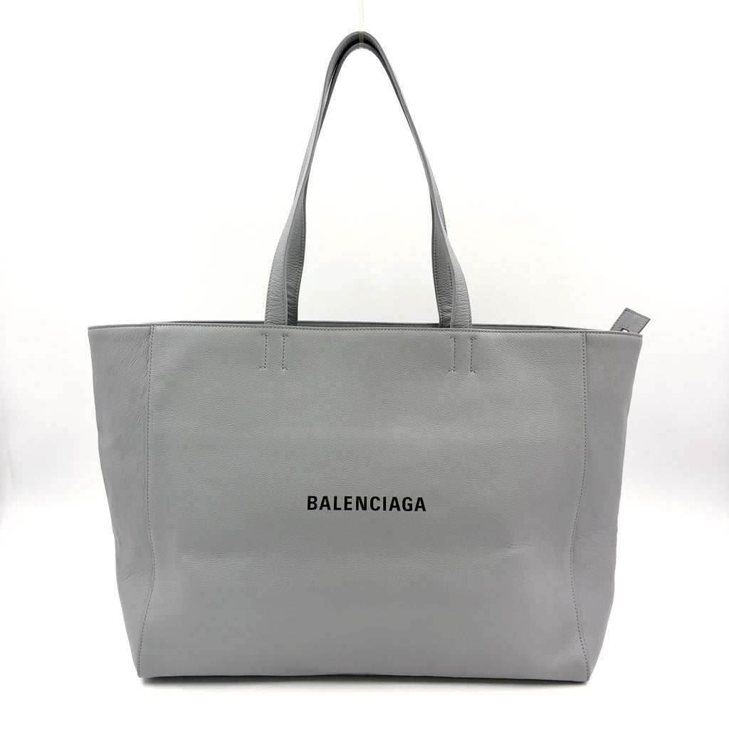 Pre-Owned Everyday tote bag Light gray Leather Silver BALENCIAGA
