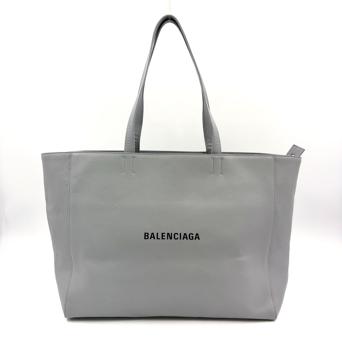 Pre-Owned Everyday tote bag Light gray Leather Silver BALENCIAGA