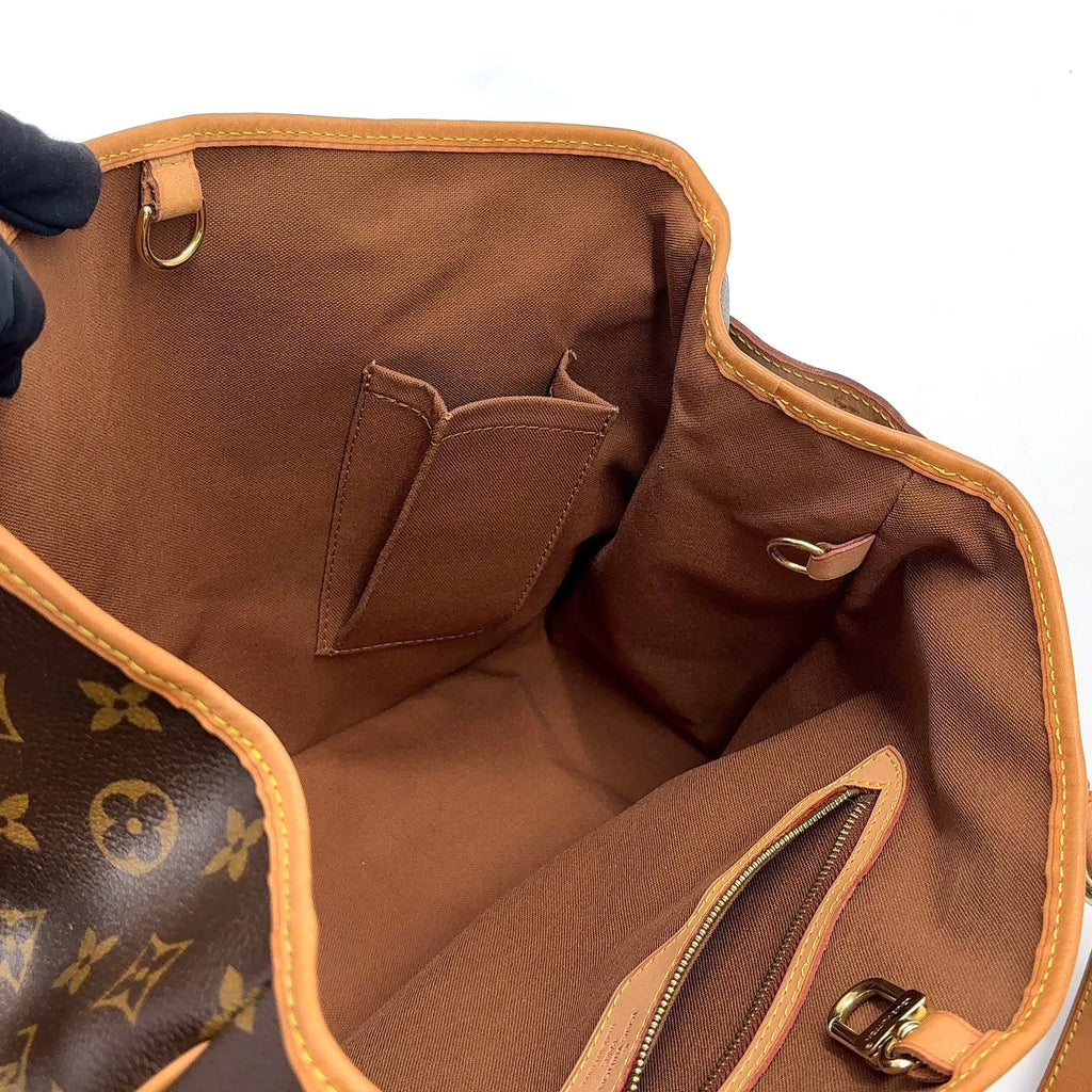 Pre-Owned Batignolles Horizontal monogram tote bag Brown light brown Leather PVC Gold M51154 LOUIS VUITTON