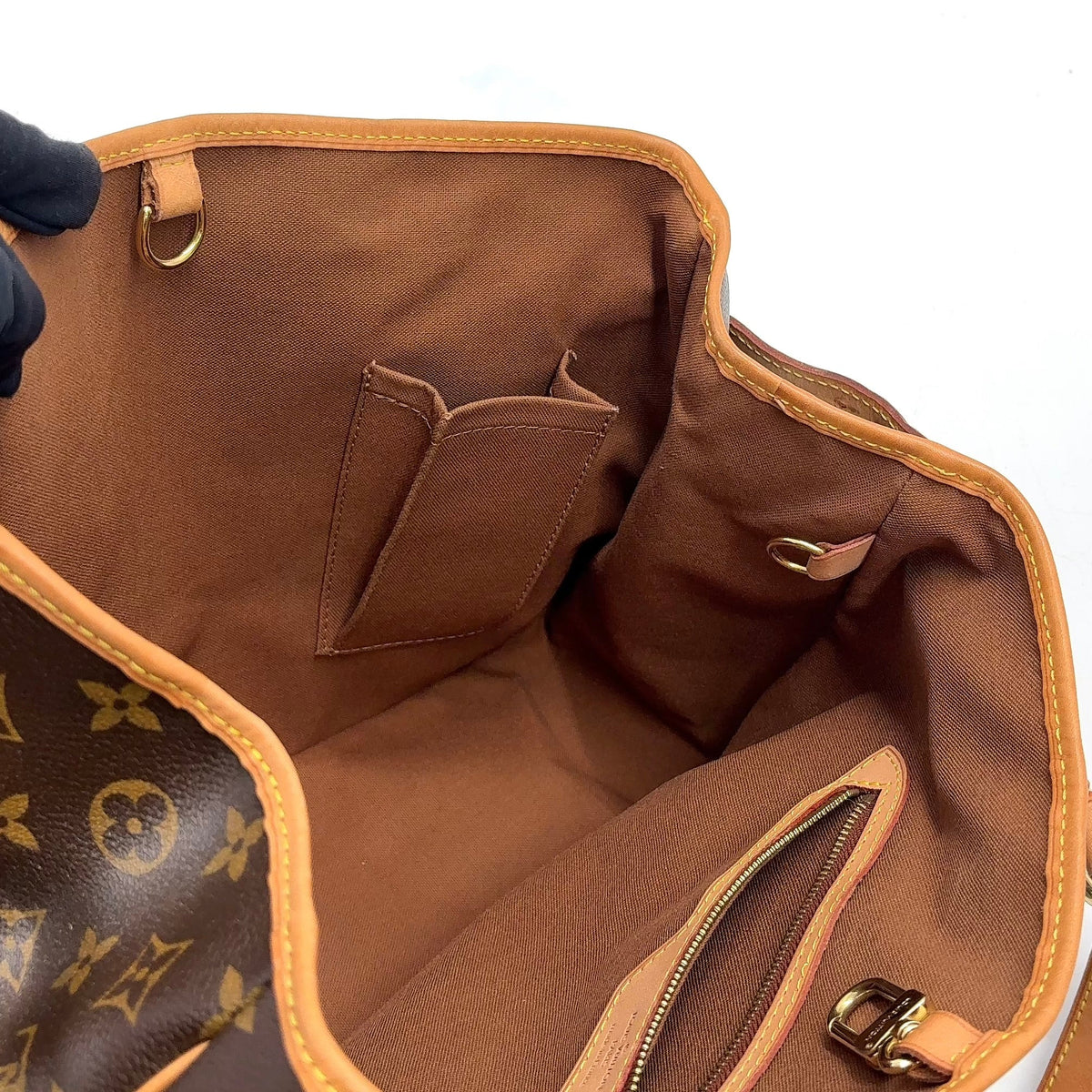Pre-Owned Batignolles Horizontal monogram tote bag Brown light brown Leather PVC Gold M51154 LOUIS VUITTON